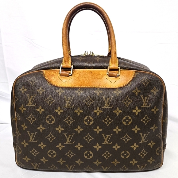 Louis Vuitton Deauville 1998 Monogram Handbag In Brown Canvas And Leather - Picture 3 of 14